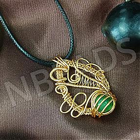 How to Make Wire Wrapping Elegant Pendant with Gemstone Beads