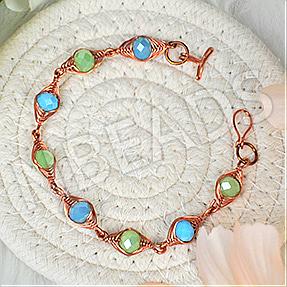How to Make A Eye Shaped Wire Wrapping Bracelet