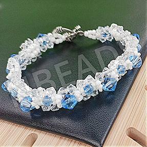 Nbeads Tutorials on How to make a Bicone Seed Beaded Bracelet
