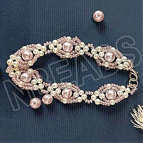 Nbeads Tutorials on How to make a Seed Beaded Bracelet with Pearl Beads