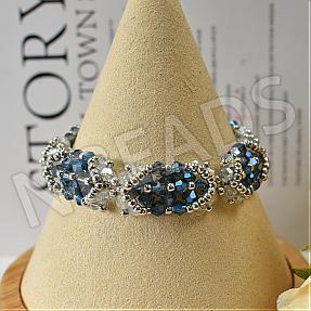 Nbeads Tutorials on How to make a Vintage Bicone Glass Beaded Bracelet