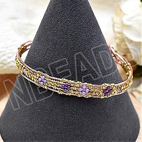 How to Make A Wire Wrapping Bracelet with MIYUKI Seed Beads