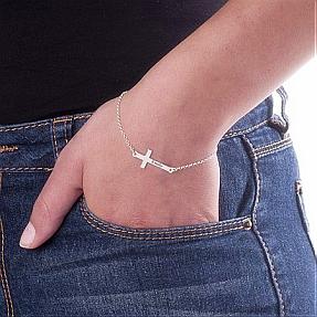 Try on cross jewelry to show your charm