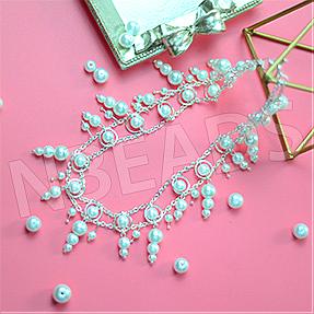 Nbeads Tutorials on How to Make  Multilayer Pearl Necklace