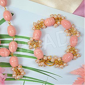 Nbeads Tutorials on How to Make  Pink Pearl Bracelet