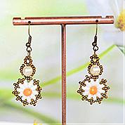 Nbeads Tutorials on How to Make Classic Daisy Earrings