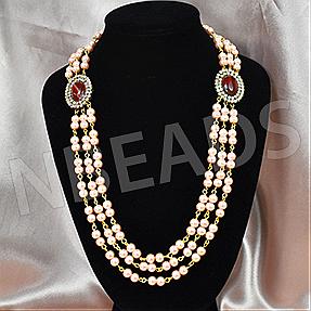 Nbeads Tutorials on How to Make Multilayer Pearl Necklace