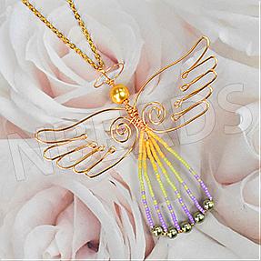 Nbeads Tutorials on How to Make Angel Pendant Necklace