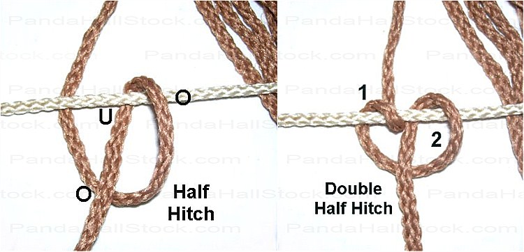 Guide on how to tie a double half hitch knot and one frequently