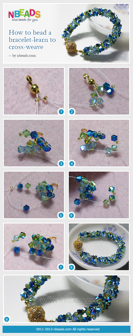how to bead a bracelet-learn to cross-weave