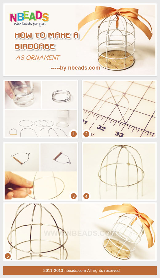 how to make a birdcage as ornament