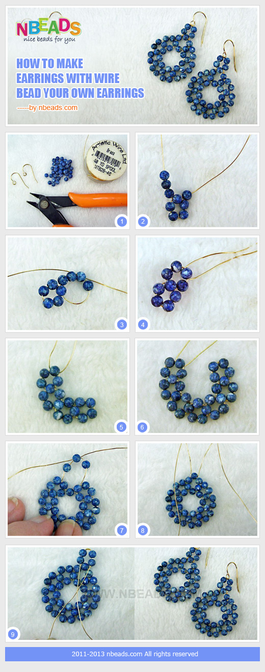 how to make earrings with wire-bead your own earrings