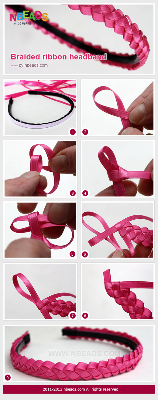 braided ribbon headband