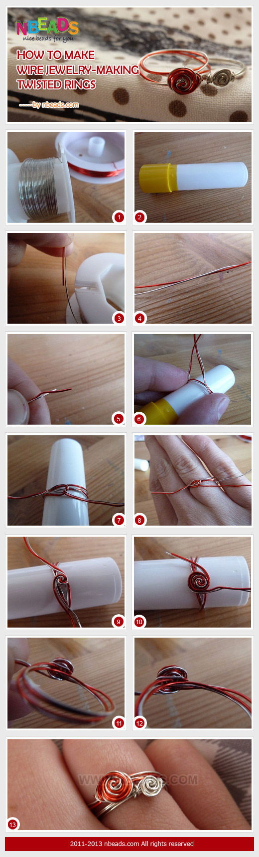 how to make wire jewelry-making twisted rings