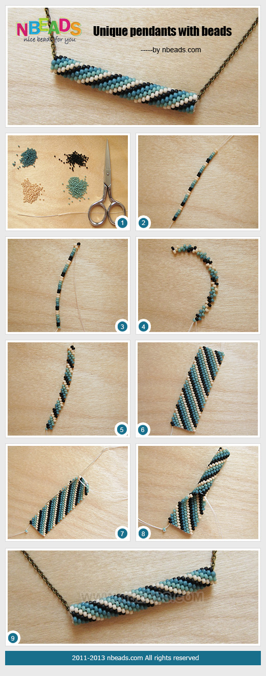 unique pendants with beads