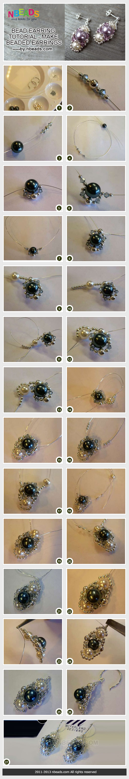 bead earring tutorial - make beaded earrings