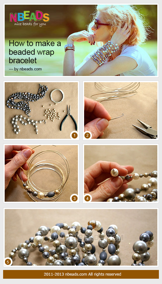 how to make a beaded wrap bracelet
