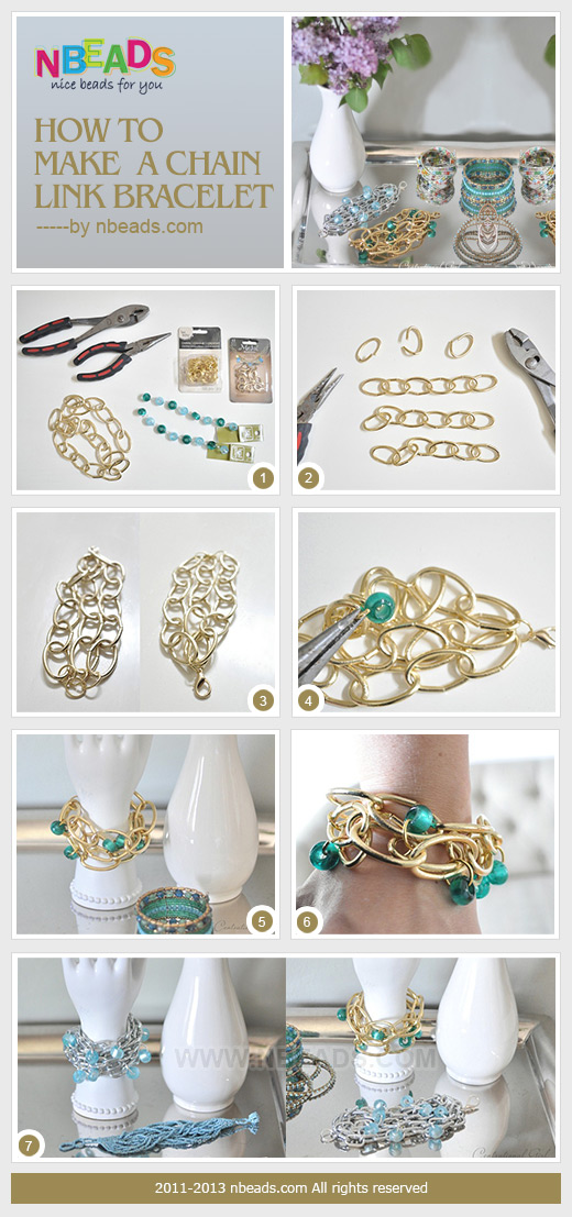 how to make a chain link bracelet