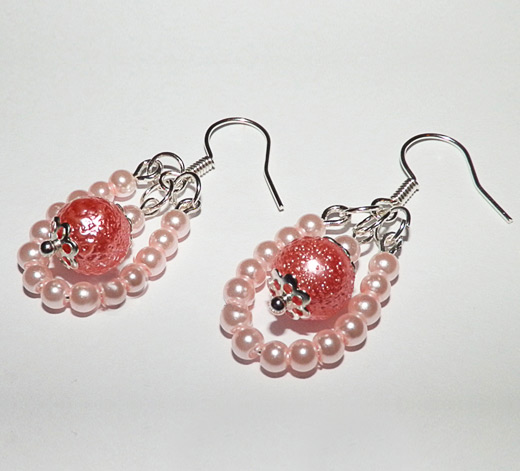 making earrings with beads