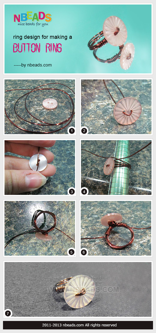 ring design for making a button ring
