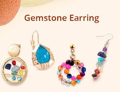 Gemstone Earring