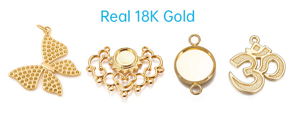 Real 18K Gold