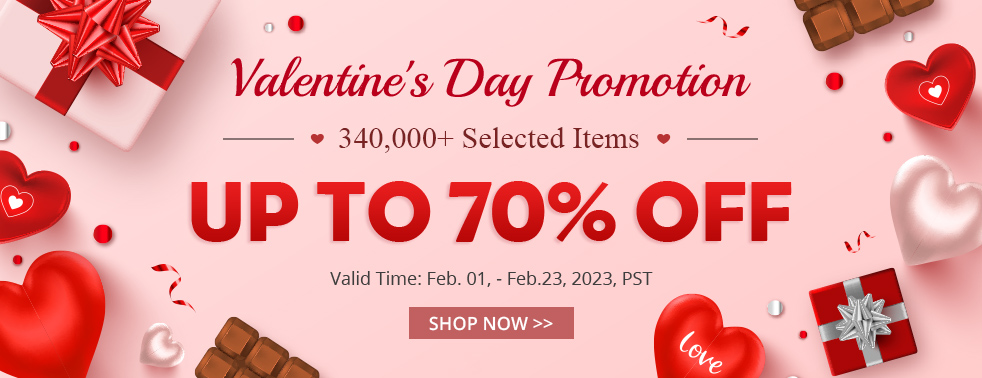 Valentine's Day Promotion UP TO 70% OFF