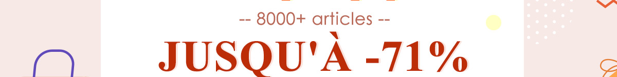 Ventes les plus populaires 8000+ articles JUSQU'À -71%