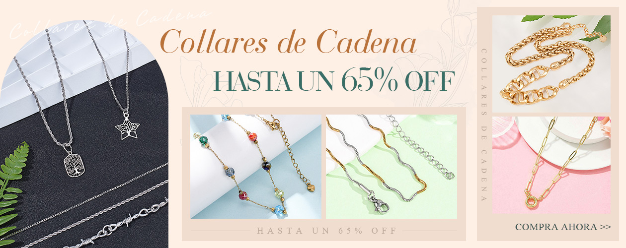 Collares de Cadena HASTA UN 65% OFF