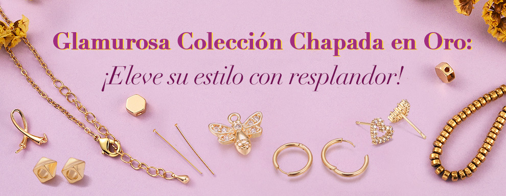 Glamurosa Colección Chapada en Oro: ¡Eleve su estilo con resplandor!